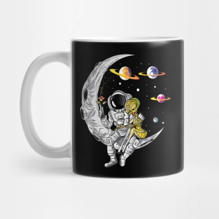 Astronaut And Alien In Love, Valentines Day Gift Mug